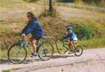 attache v&eacute;lo enfant , drivjunior , v&eacute;lo enfant 14 pouce attel&eacute; avec barre attelage , velo suiveur , v&eacute;lo suiveur